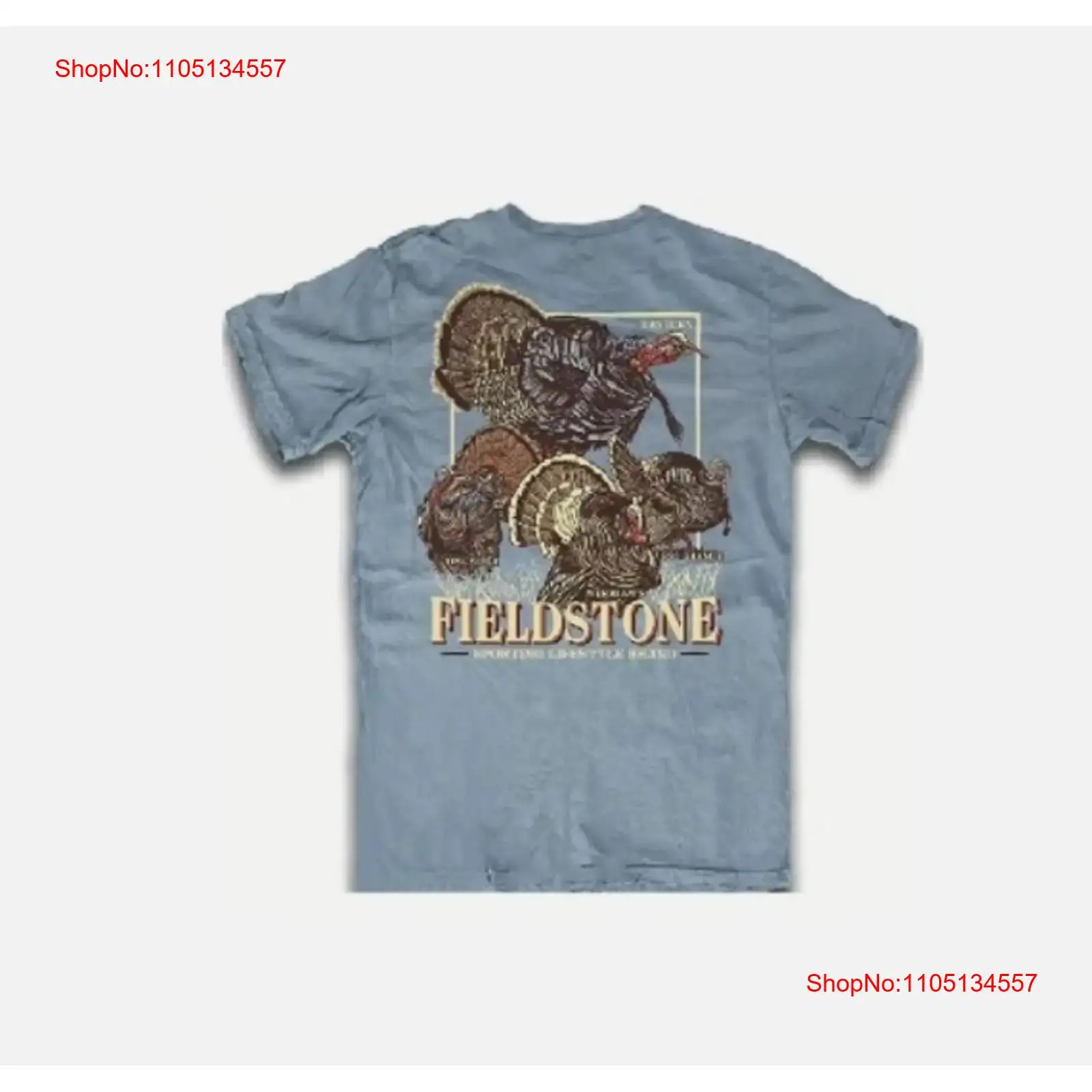Wildman Hunting & Outdoor Robertson - Fieldstone Turkey Hunting T Shirt Grand