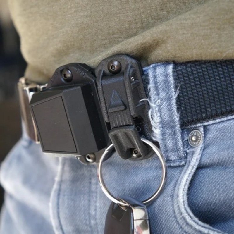 Outdoor Hunting Belt - Plastic Tactical Key Ring Clip Molle