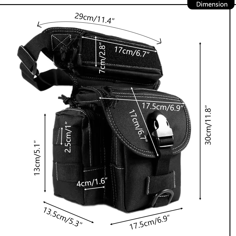 Outdoor Tactical Leg Bag Waist - đánh giá và giá Outdoor Hunting Belt
