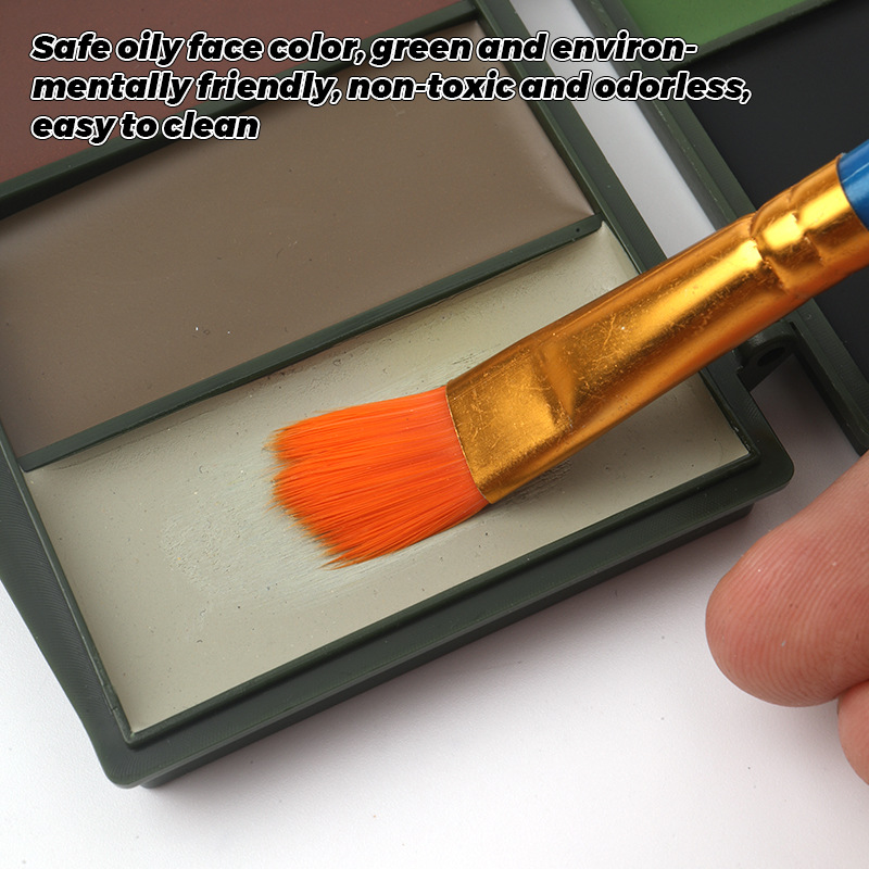5 Color Forest Camo-Compac fac - đánh giá và giá Camo Face Paint