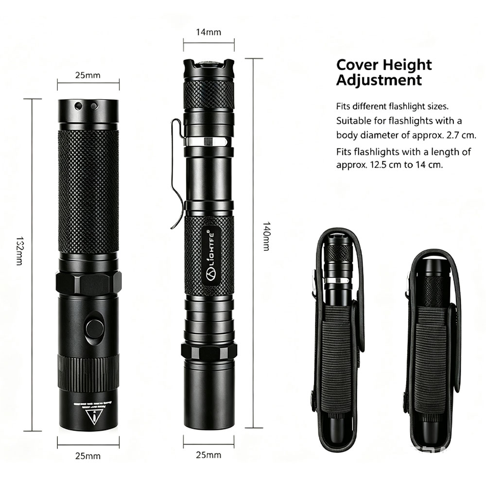T309 Tactical Flashlight Pouch - đánh giá và giá Outdoor Hunting Belt
